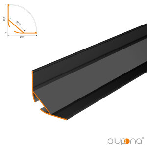 LED Aluprofil NITO 200 cm weiss milchig click ohne Endkappen 4 Stück
