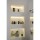 Duschnische 60x30cm beleuchtet mit Einbaukragen 162,5 mm warmweiss 3000K