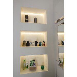 Duschnische 30x30cm mit Beleuchtung 112,5 mm warmweiss 3000K