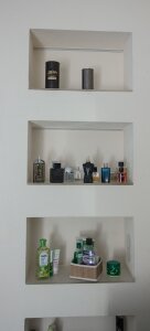 Duschnische 30x30cm mit Beleuchtung 112,5 mm warmweiss 3000K