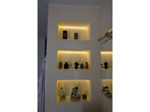 Duschnische 30x30cm mit Beleuchtung 112,5 mm warmweiss 3000K