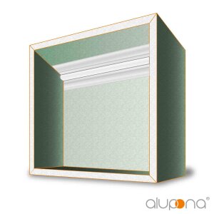 Duschnische 30x30cm mit Beleuchtung 112,5 mm warmweiss 3000K