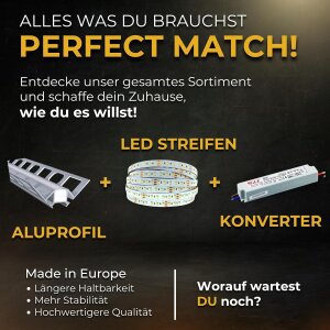 Duschnische 30x30cm mit Beleuchtung 112,5 mm warmweiss 3000K