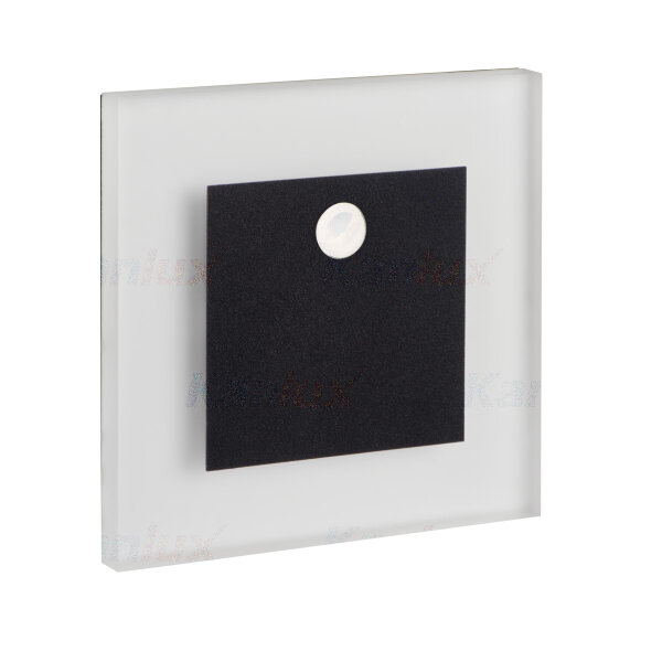 LED Treppenleuchte APUS neutralweiss 4000 K schwarz 12 V mit Bewegungssensor