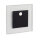 LED Treppenleuchte APUS neutralweiss 4000 K schwarz 12 V mit Bewegungssensor