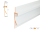 LED Aluprofil PITO96 B-WARE milchig 200cm "kleine Lackfehler"