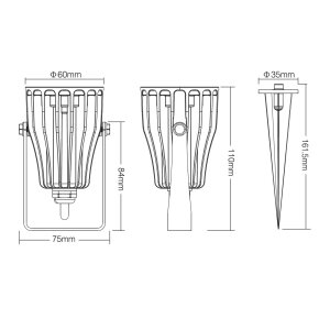 6W RGB+CCT Smart LED Gartenleuchte FUTC04