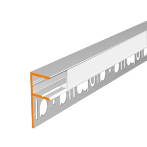 LED Fliesenprofil MOLA gestanzt eloxiert 200 cm milchig
