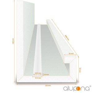 Lichtvoute LEA 2 m GKB Grau Standard