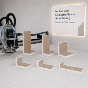 Gipskarton-Formteil L GKB Standard verklebt Länge A + B ab 600 bis 899 mm