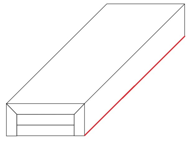 Gipskarton-Formteil Gipsriegel 1 GKB Standard 3-lagig für gleitende Deckenanschlüsse, ohne spachteln 75 mm
