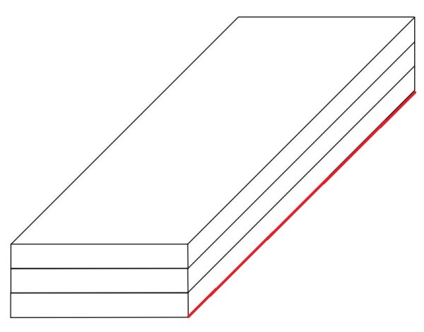 Gipskarton-Formteil Gipsriegel 1 GKB Standard 3-lagig für gleitende Deckenanschlüsse 50 mm
