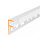 LED Fliesenprofil MOLA gestanzt weiss 100 cm milchig