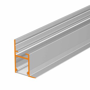 LED Aluprofil QUSA 49 cm eloxiert Abdeckung milchig