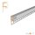 LED Fliesenprofil Baro eloxiert 100 cm Abdeckung schwarz