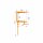 LED Fliesenprofil Baro weiss RAL 9003 49,5 cm Abdeckung schwarz