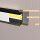 LED Aluprofil SLIM schwarz 49,5 cm milchig slide
