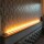LED Aluprofil WIDE 49.5 cm eloxiert Abdeckung milchig mit Endkappen + 2 Stück Halter