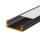 LED Aluprofil WIDE 49.5 cm eloxiert Abdeckung milchig mit Endkappen + 2 Stück Halter
