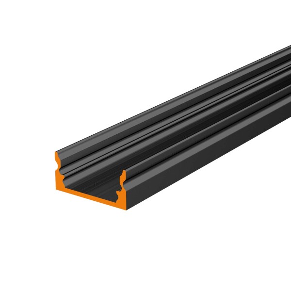 CARDA17 1 Meter schwarz + 4 Stück Halter