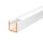 LED Aluprofil SMART 100 cm weiss satiniert slide + 2 Stück Halter