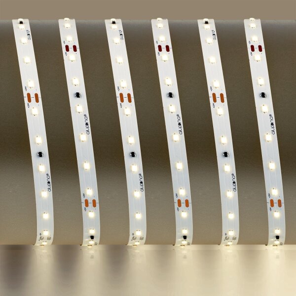LED Streifen | 24 V | 4,8 Watt | 60 LED/M | 600 Lumen/M | IP20 | warmweiss | 20m | Anschlusskabel ca. 15 cm