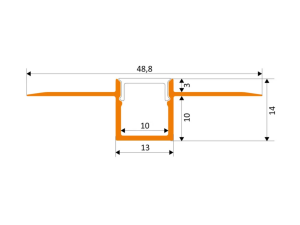 90° Eckverbinder FEDA gestanzt milchig