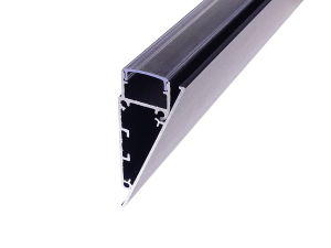 LED Aluprofil WALLE12 49.5 cm schwarz milchig click ohne Endkappen