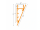 LED Aluprofil WALLE12 49.5 cm weiss transparent click mit Endkappen