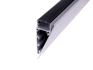 LED Aluprofil WALLE12 49.5 cm schwarz transparent click mit Endkappen