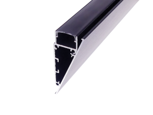 LED Aluprofil WALLE12 200 cm schwarz transparent click ohne Endkappen