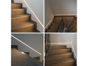 LED Streifen | COB  | 9,6 Watt | 12 Volt | 528 LED/M |1420 Lumen/M IP 20 neutralweiss 7 m Klemmanschluss