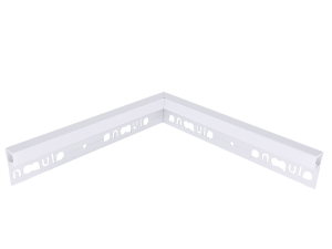 90° Innenecke MOLA weiß + Abdeckung milchig