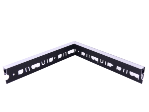 90° Innenecke MOLA-UP schwarz  + Abdeckung milch