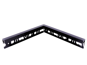 90° Innenecke MOLA-UP schwarz  + Abdeckung schwarz