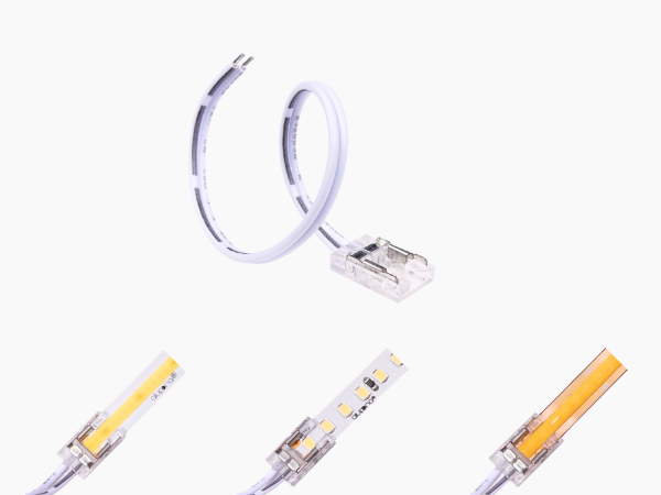 COB und SMD LED Schnellverbinder 8 mm Anschluss + Kabel IP20