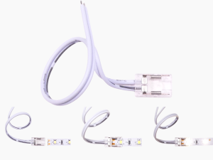 COB und SMD LED Schnellverbinder 8 mm Anschluss + Kabel IP20 zum einmaligen Verbinden