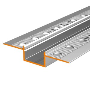 LED Aluminium Trockenbauprofil KIZAR20 | Unterputzprofil für Gipsplatten 1 Meter-ohne Abdeckung