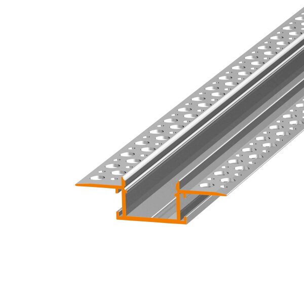 LED Aluminium Trockenbauprofil KIZAR20 | Unterputzprofil für Gipsplatten 49.5 cm-ohne Abdeckung