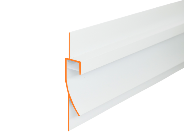 LED Aluprofil PITO96 200 cm-ohne Abdeckung