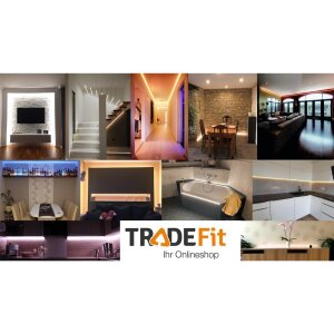 LED NEON Flex | wasserfester flexibler Lichtschlauch | 24 V | 12 Watt | 140  LED/M | 40 Lumen/M | IP65 blau-1m-  Anschlusskabel ca. 100 cm