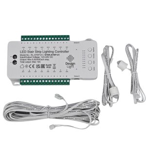 LED Treppenbeleuchtung | Steuerung und LED Streifen  8 Stufen-150 cm-warmweiß-IP65