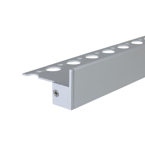 LED Treppenprofil Ely eloxiert 100 cm-satiniert-mit Endkappen