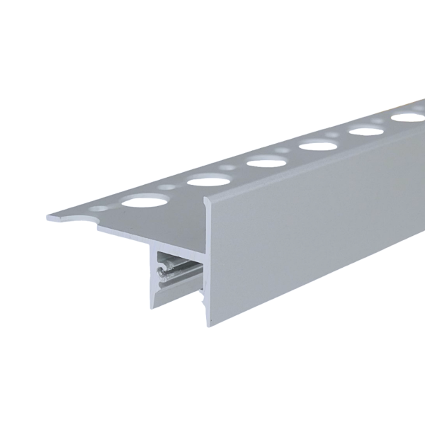 LED Treppenprofil Ely eloxiert 134,5 cm-ohne Abdeckung-ohne Endkappen