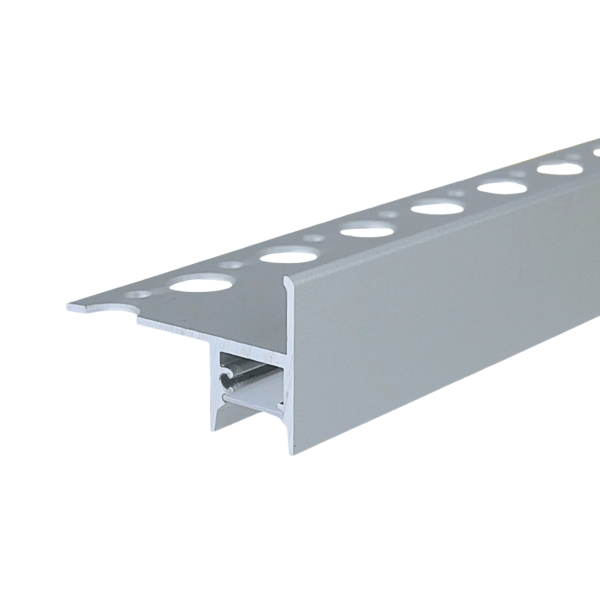 LED Treppenprofil Ely eloxiert 150 cm-satiniert-ohne Endkappen
