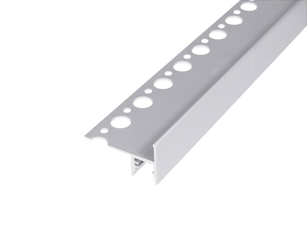 LED Treppenprofil Ely eloxiert 150 cm-ohne Abdeckung-mit Endkappen