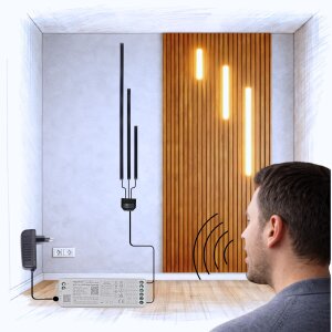 Lichtleiste für Akustikpaneele Neutralweiß