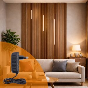 Lichtleiste für Akustikpaneele Warmweiß 3er Set-mit Fernbedienung-Steckernetzteil