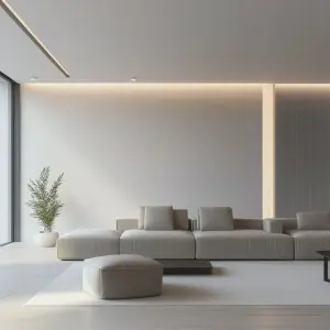 LED Lichtvoute VIVI 200 cm – indirekte Beleuchtung mit Aluminiumprofil im Wohnraum