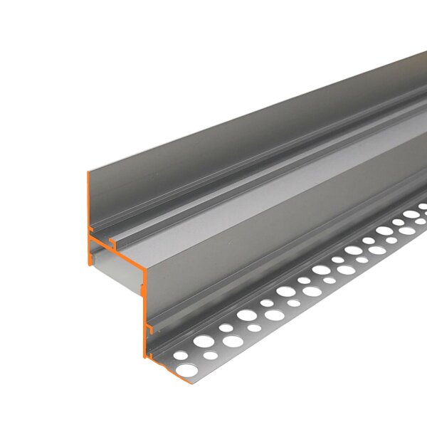 VIVI LED Lichtvoute Rigipsprofil – 200 cm Aluminium mit Abdeckung